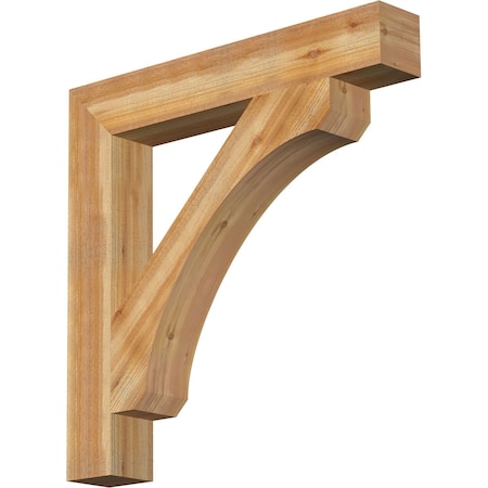 Ekena Millwork Legacy Block Rough Sawn Bracket, Western Red Cedar, 6"W x 40"D x 40"H BKT06X40X40LEC05RWR
